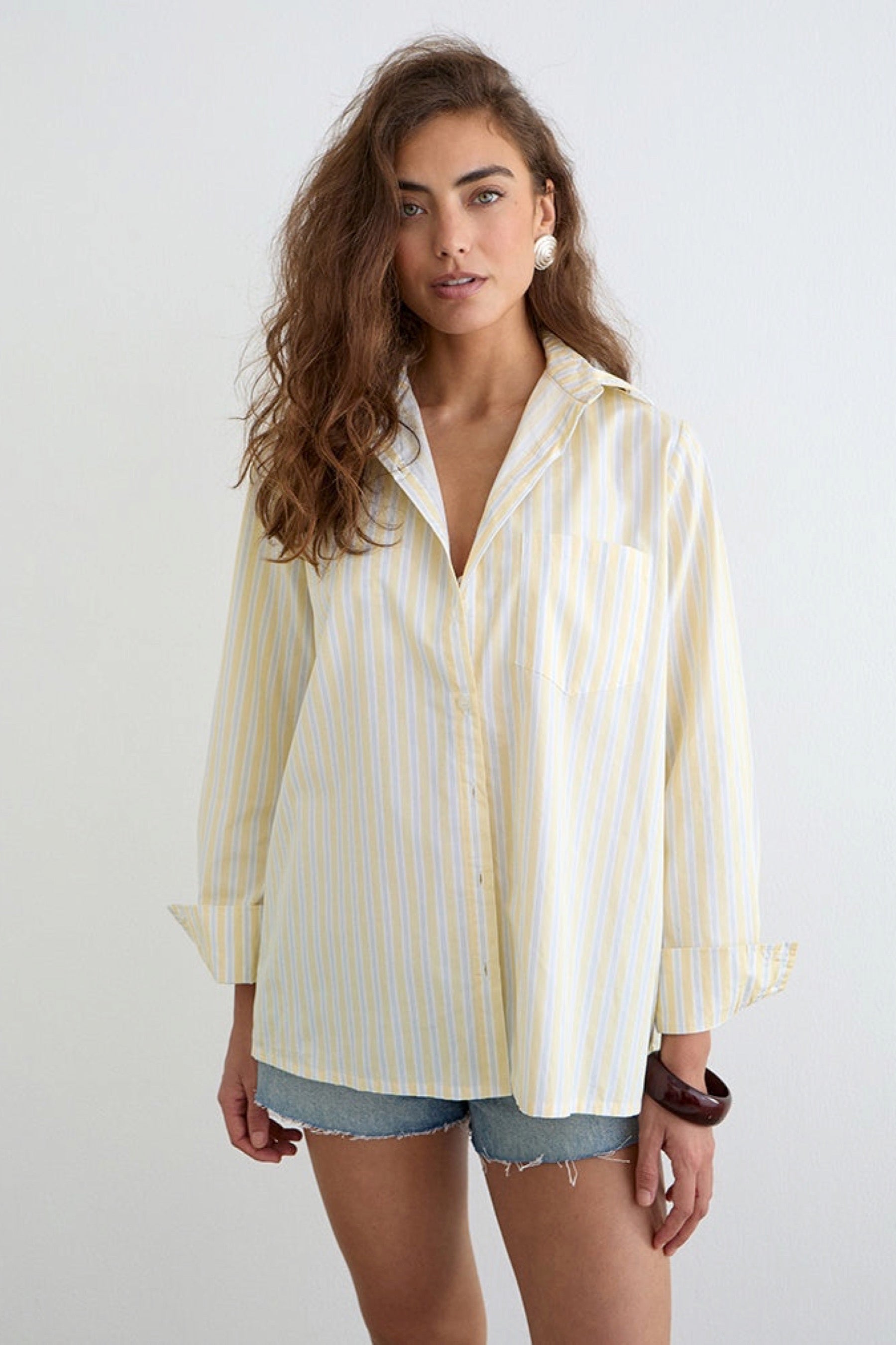Candy Stripe Yellow Turner Shirt