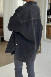 Black Denim Theo Jacket