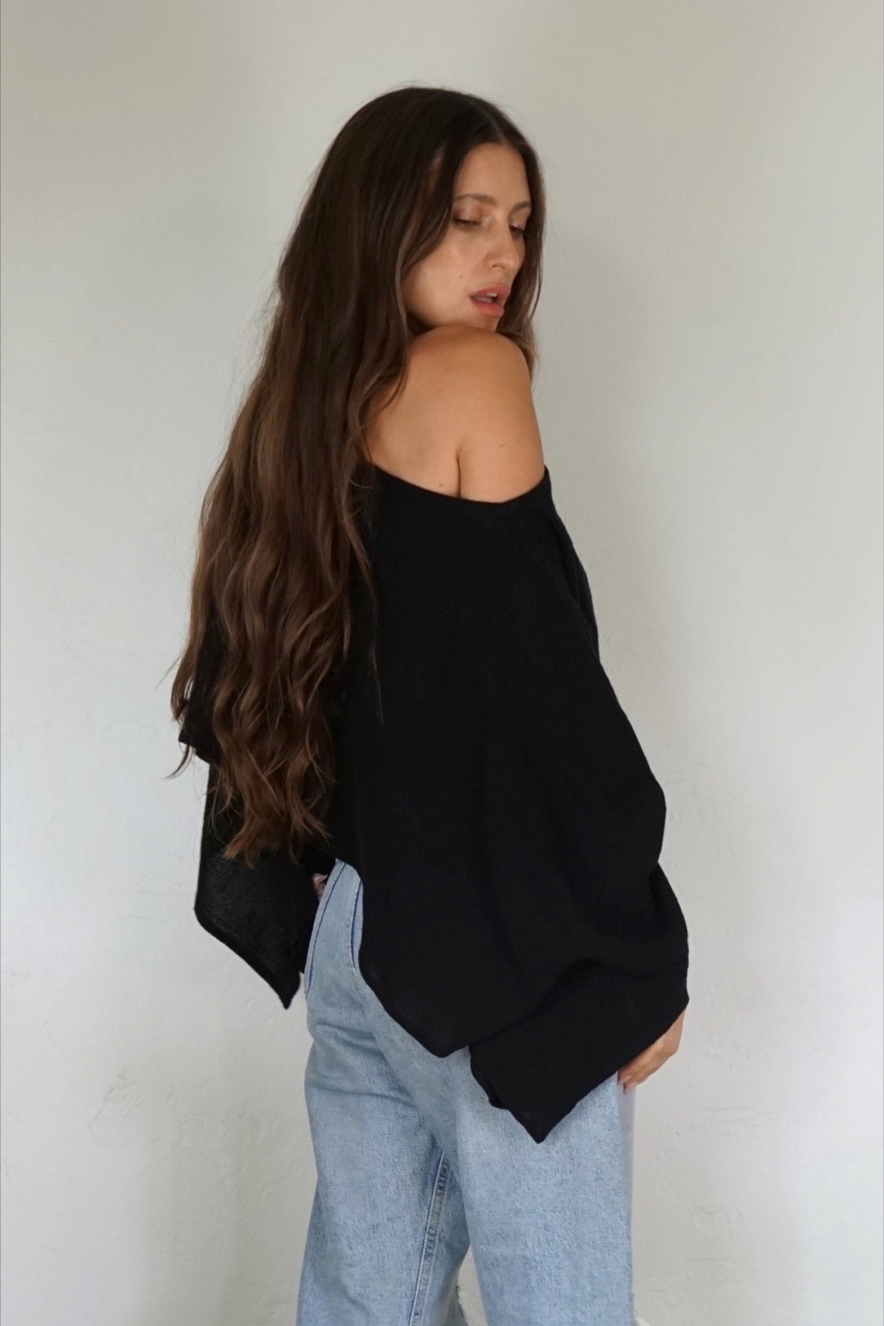 Black Asana Top