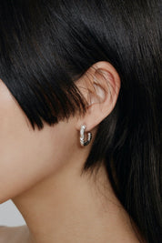 Silver Camille Hoops