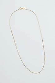 Gold Box Chain Necklace