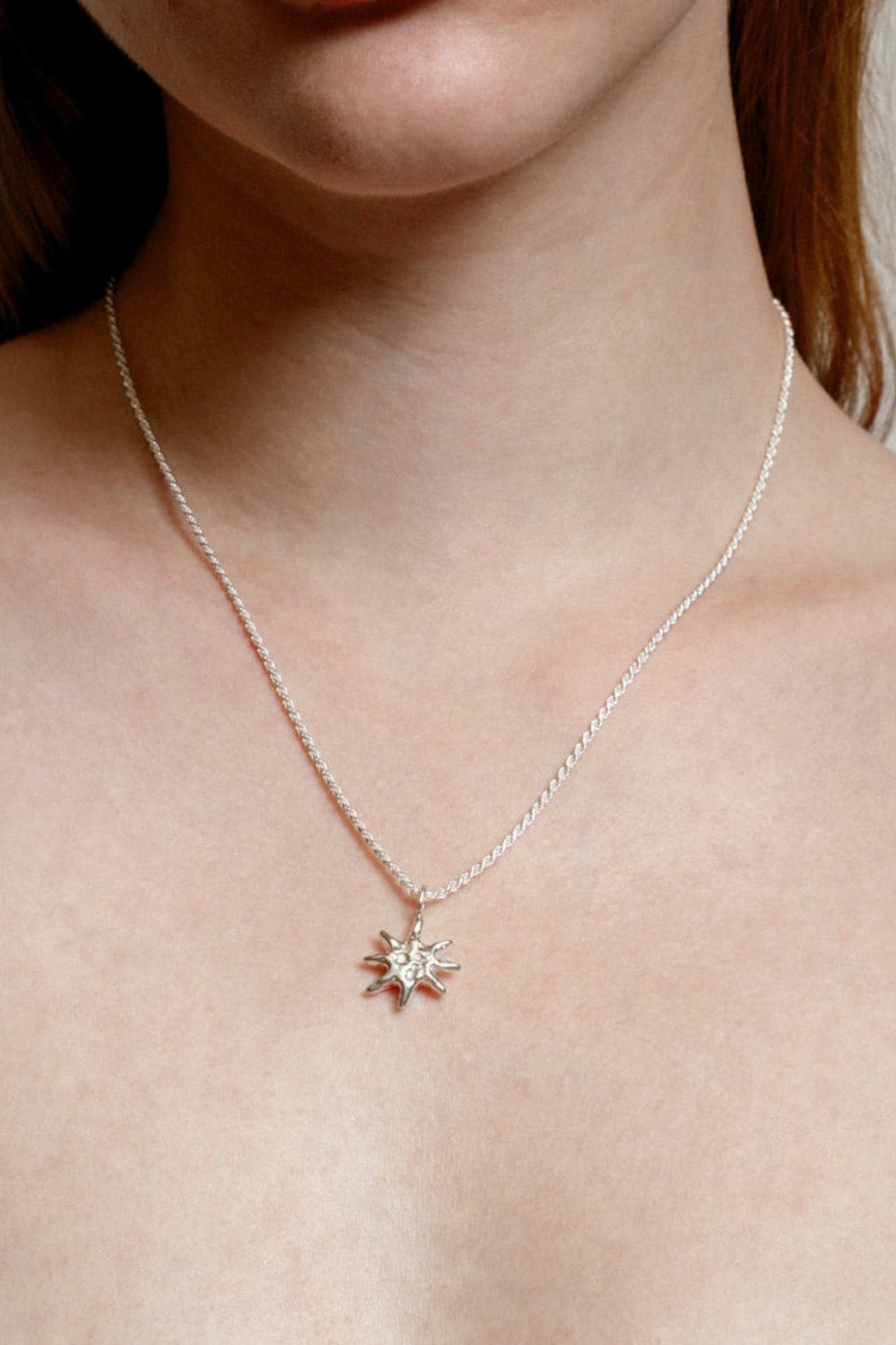 AMJ Prism Bronze Bead Pendant Necklace