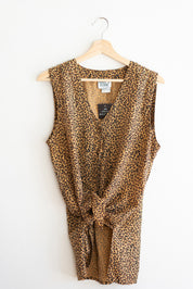 Silk Leopard Tank