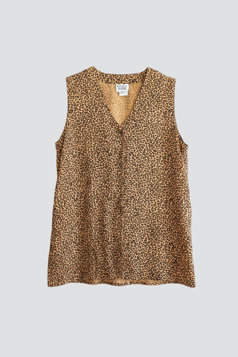 Silk Leopard Tank