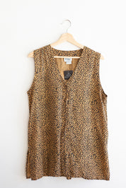 Silk Leopard Tank