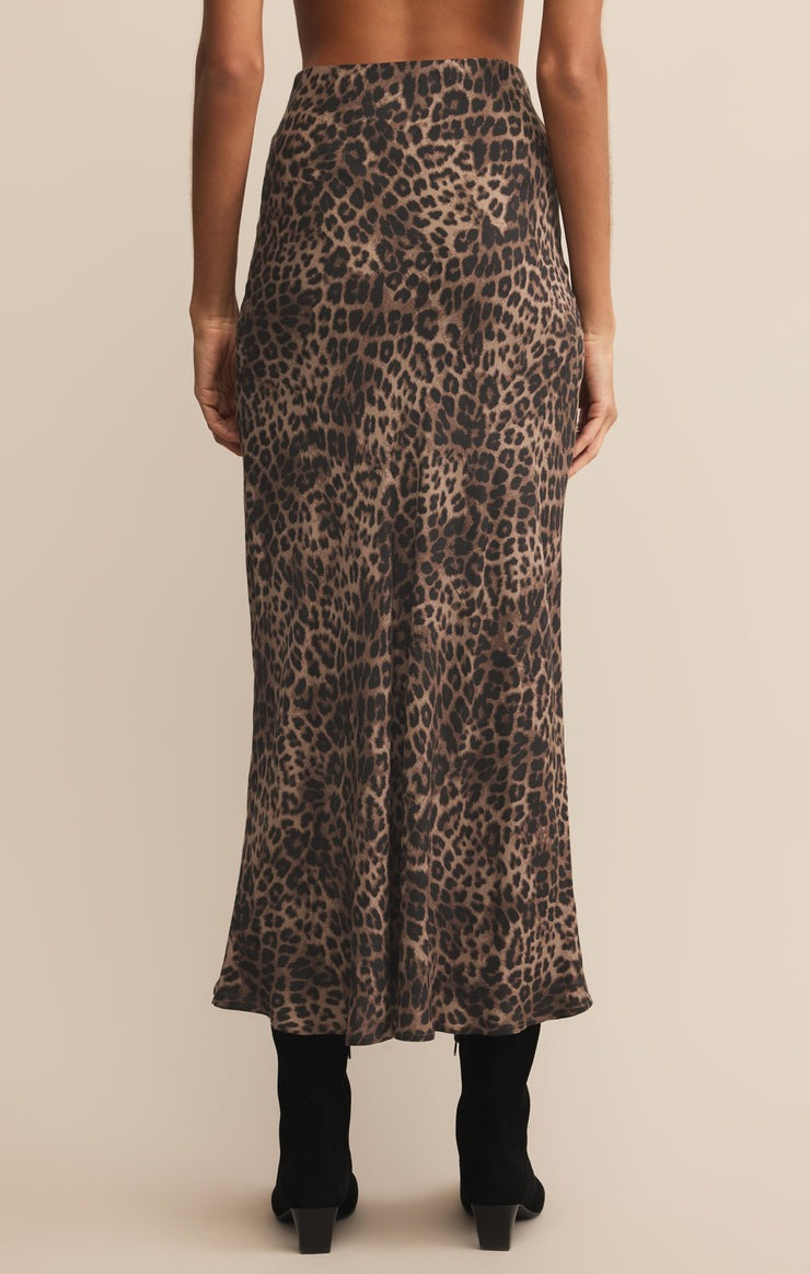 Desert Tan Izabel Leopard Skirt