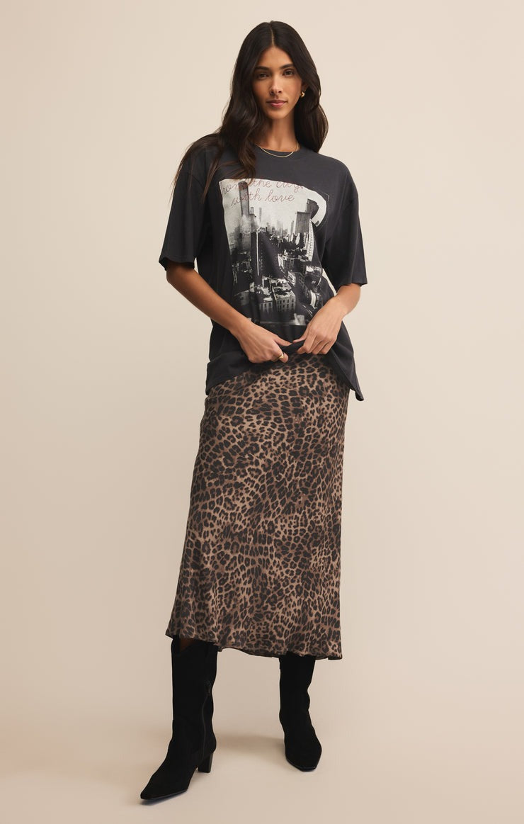 Desert Tan Izabel Leopard Skirt