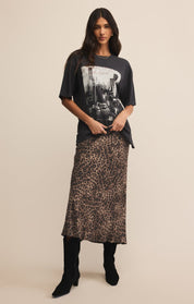 Desert Tan Izabel Leopard Skirt