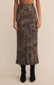 Desert Tan Izabel Leopard Skirt