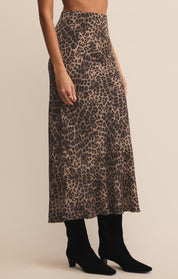 Desert Tan Izabel Leopard Skirt