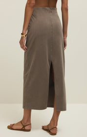 Taupe Gail Midi Skirt