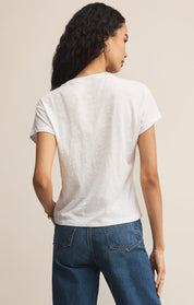 White Junie Slub Tee