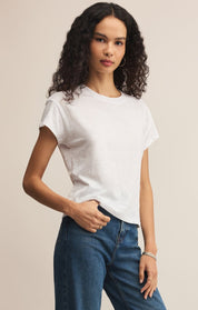White Junie Slub Tee