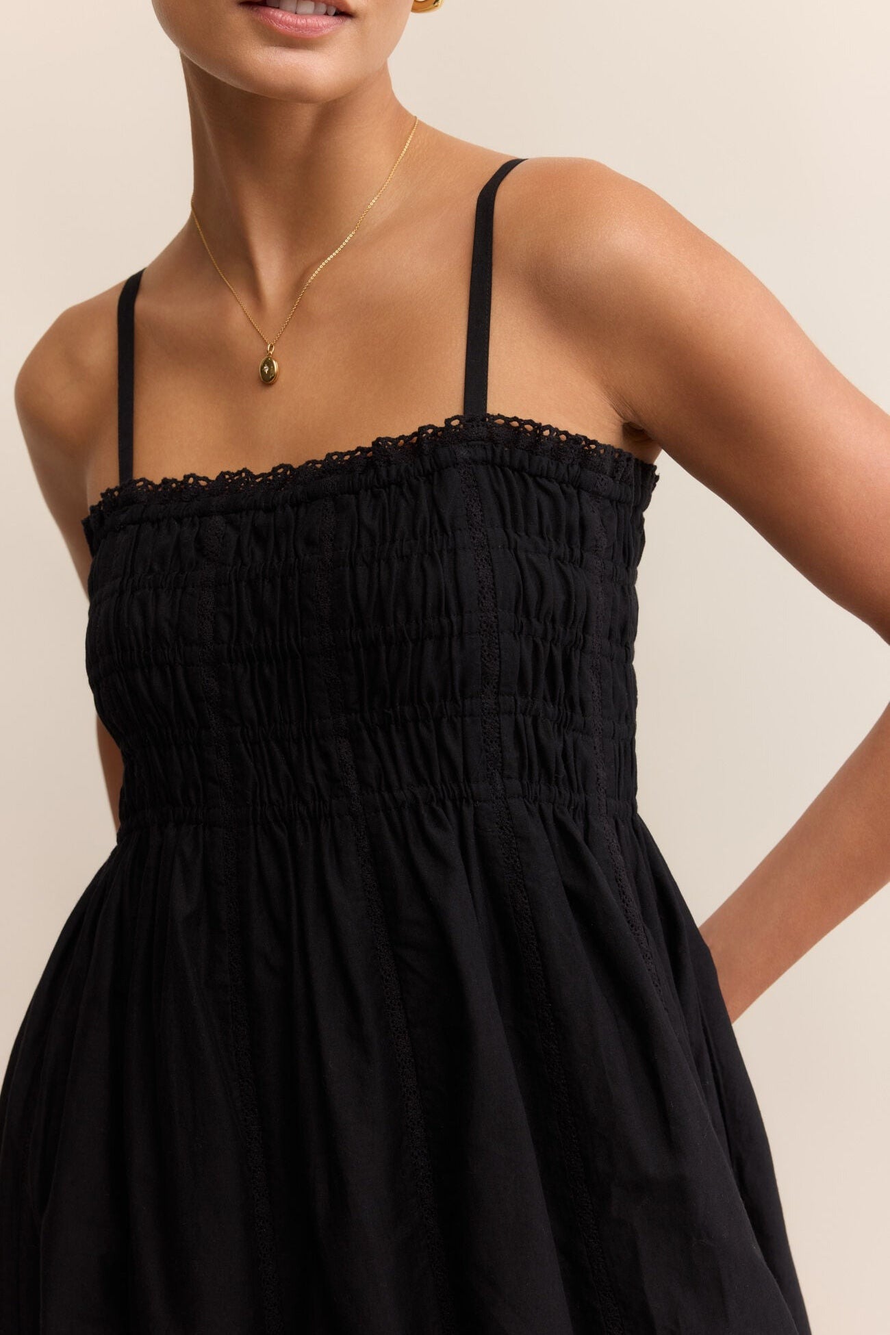 dani embroidered midi dress Z Supply Women's Dani Embroidered Midi Dress