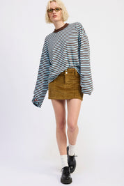 Blue Stripe Kiely Tee