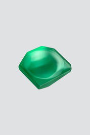 Emerald Glass Salt Cellar