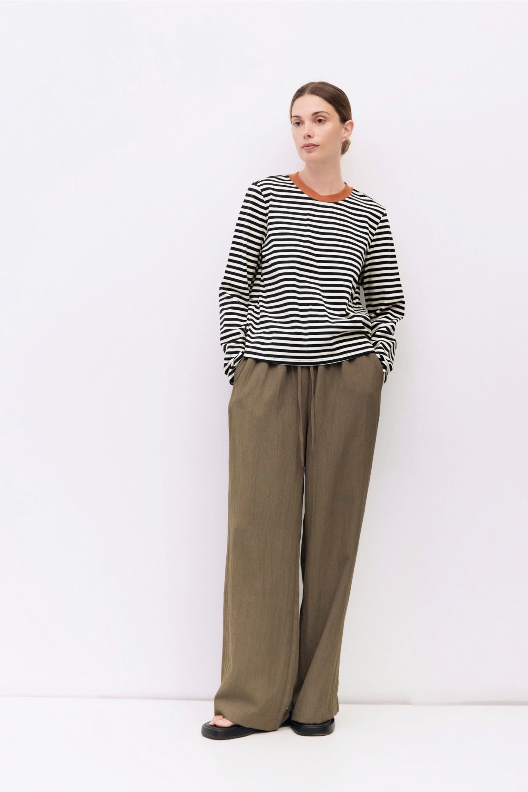 Striped Kathleen Tee