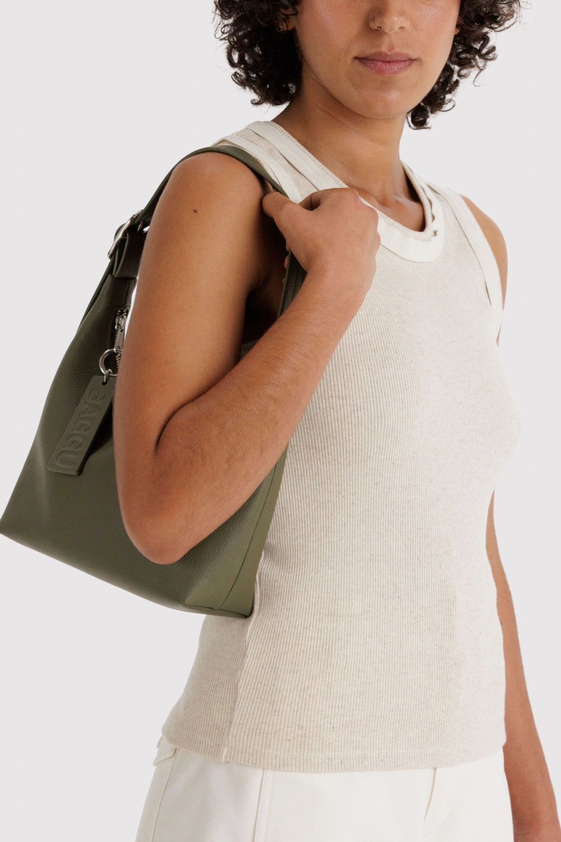 Loden Leather Mini Shoulder Bag
