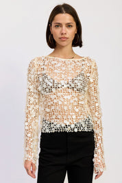 Sequin Mesh Chloe Top