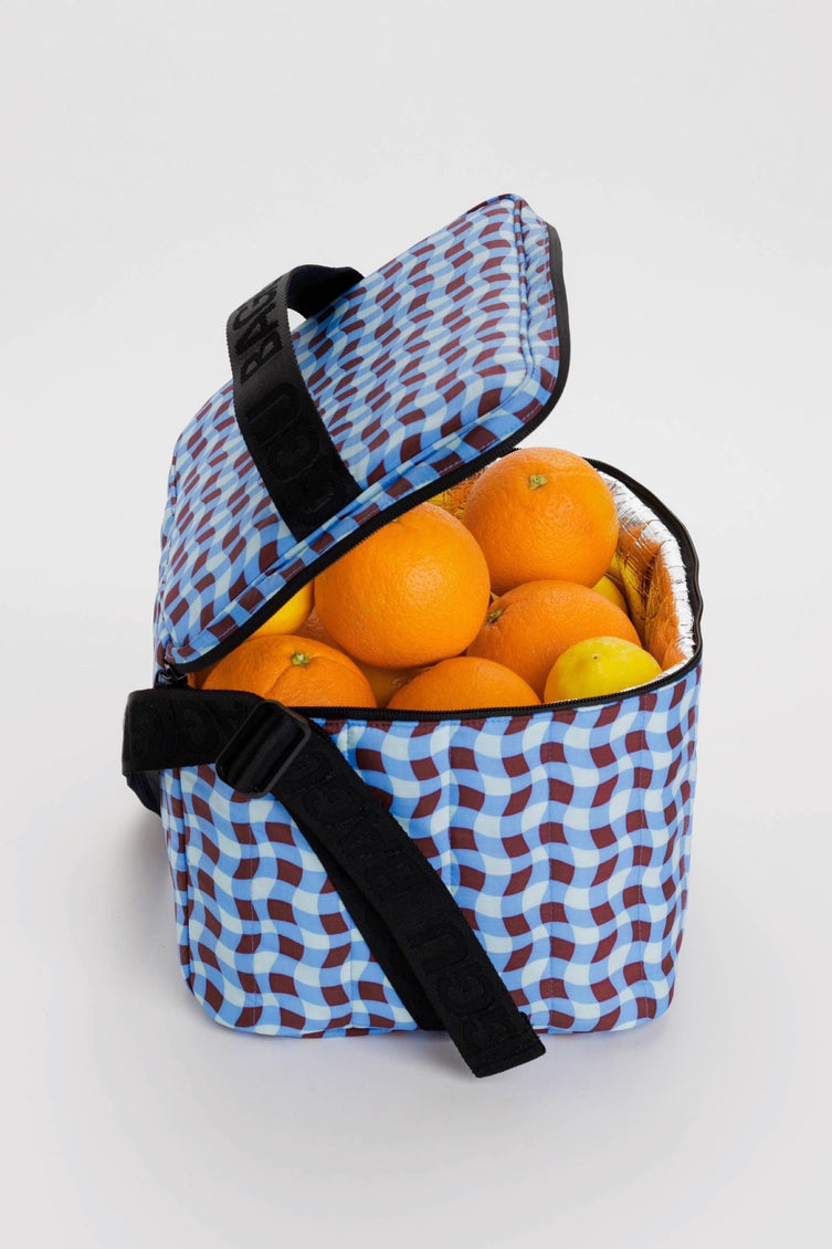 Medium Check Multi Puffy Cooler Bag
