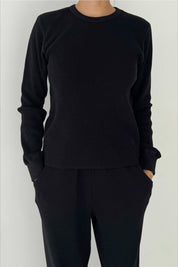 Black Waffle Fundamental Tee