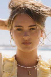Gold Beau Hoops