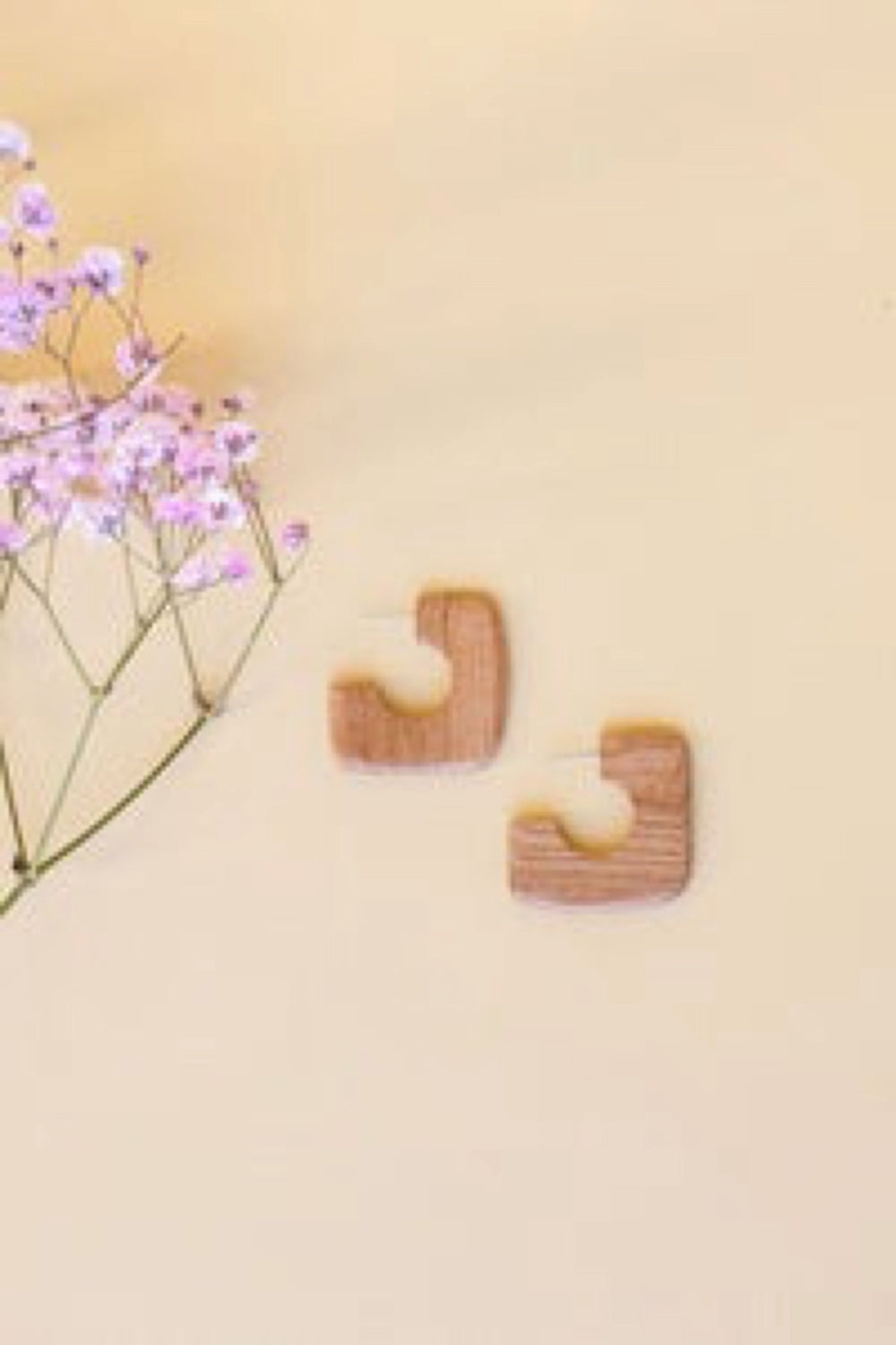 Wood Dria Square Hoops