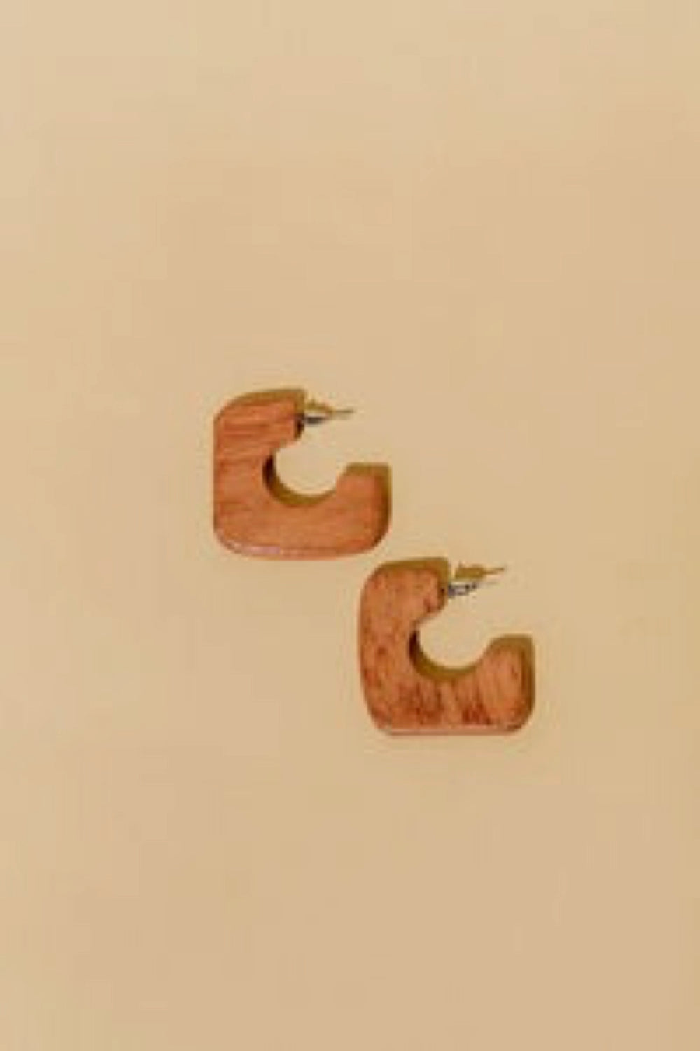 Wood Dria Square Hoops