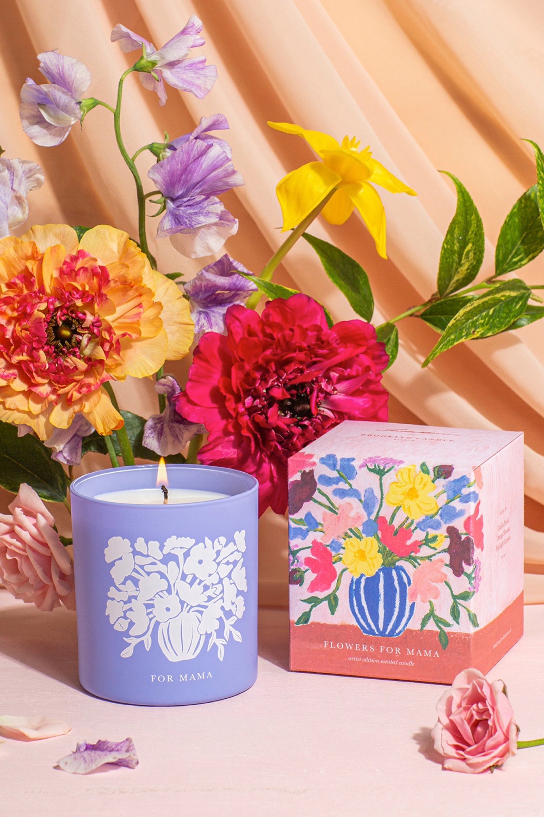 Flowers For Mama Candle