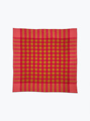 Grid Napkin Pair - Coral