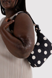 Polka Dot Mini Nylon Shoulder Bag