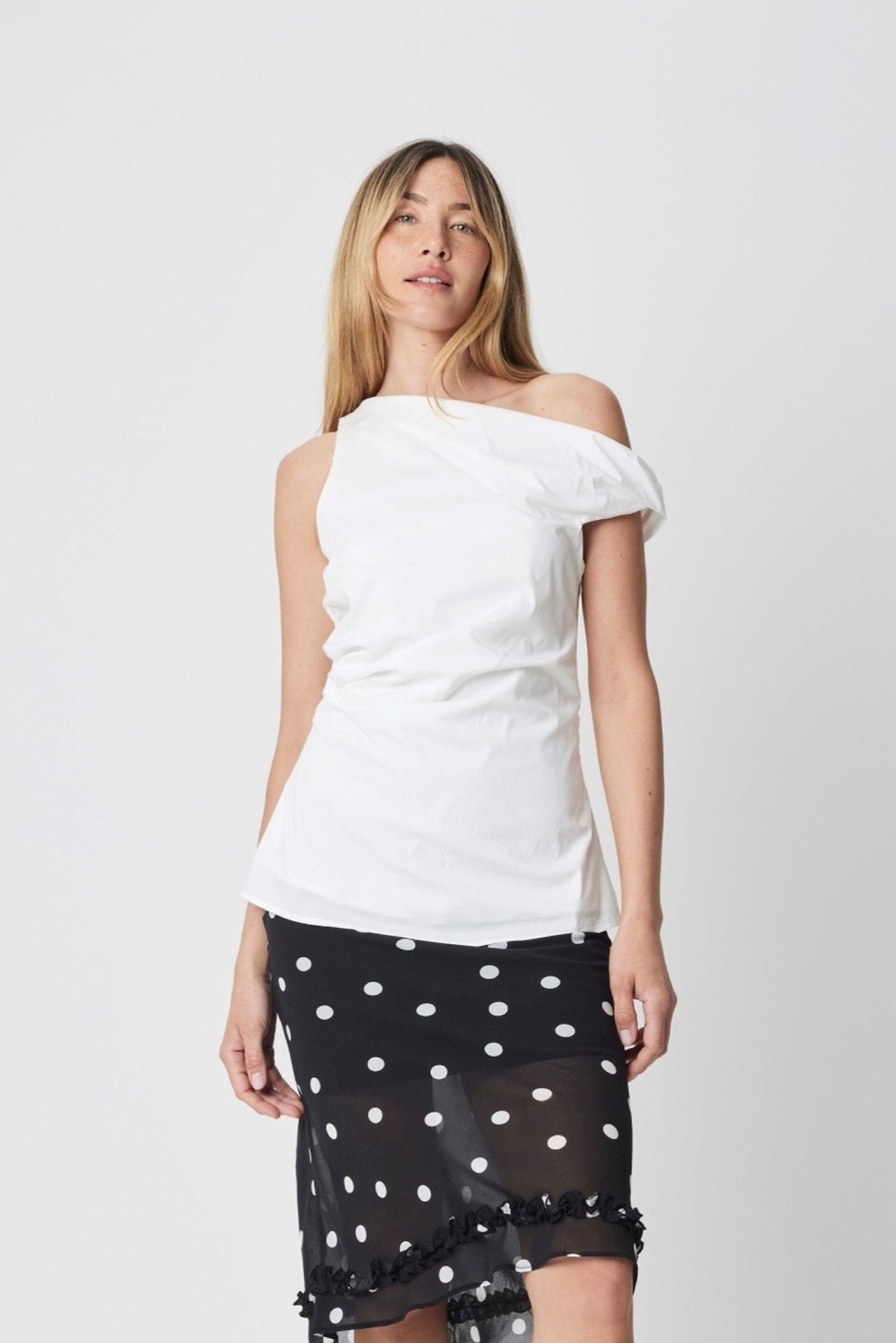 White Carmen Top