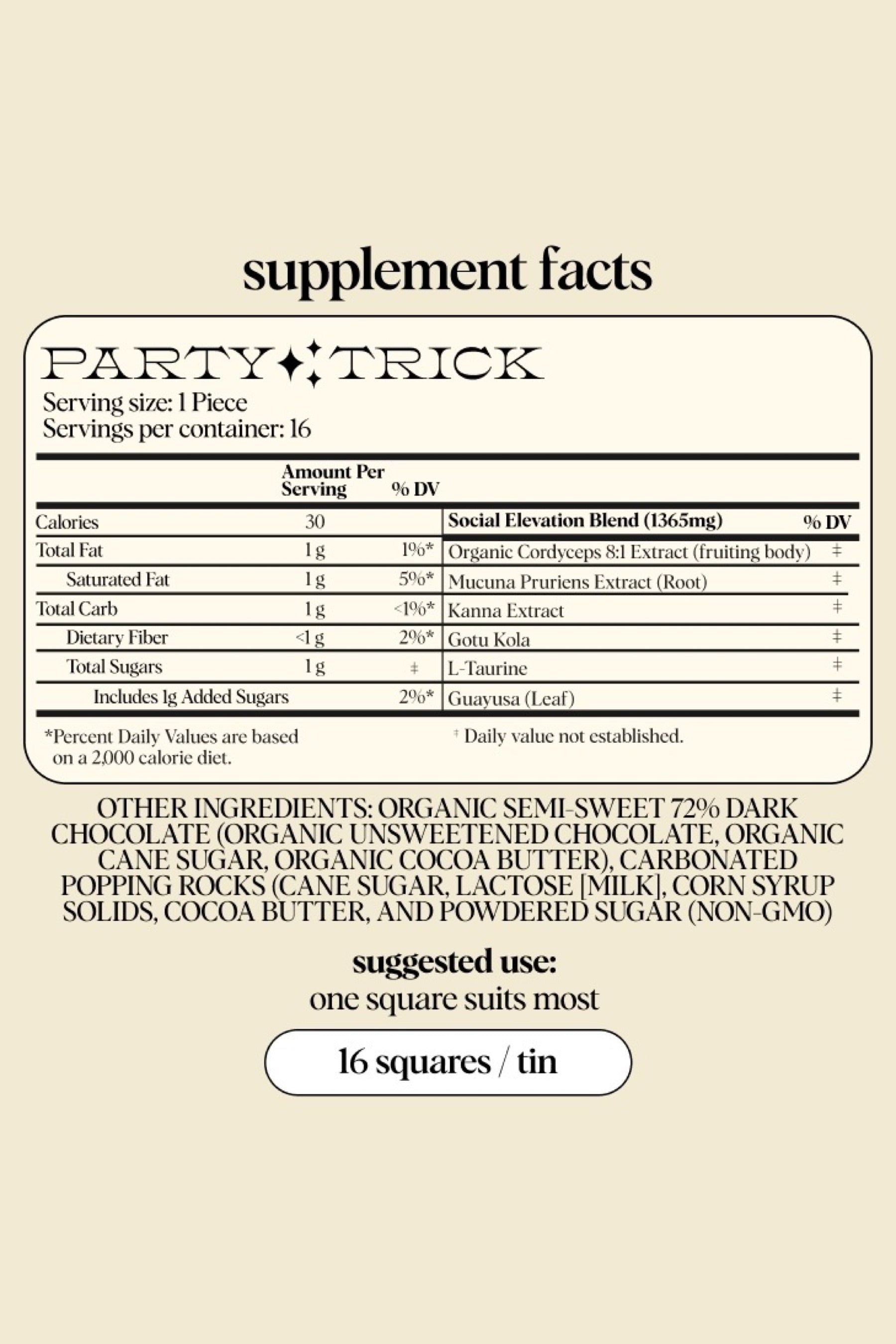 Party Trick Mushroom Chocolate