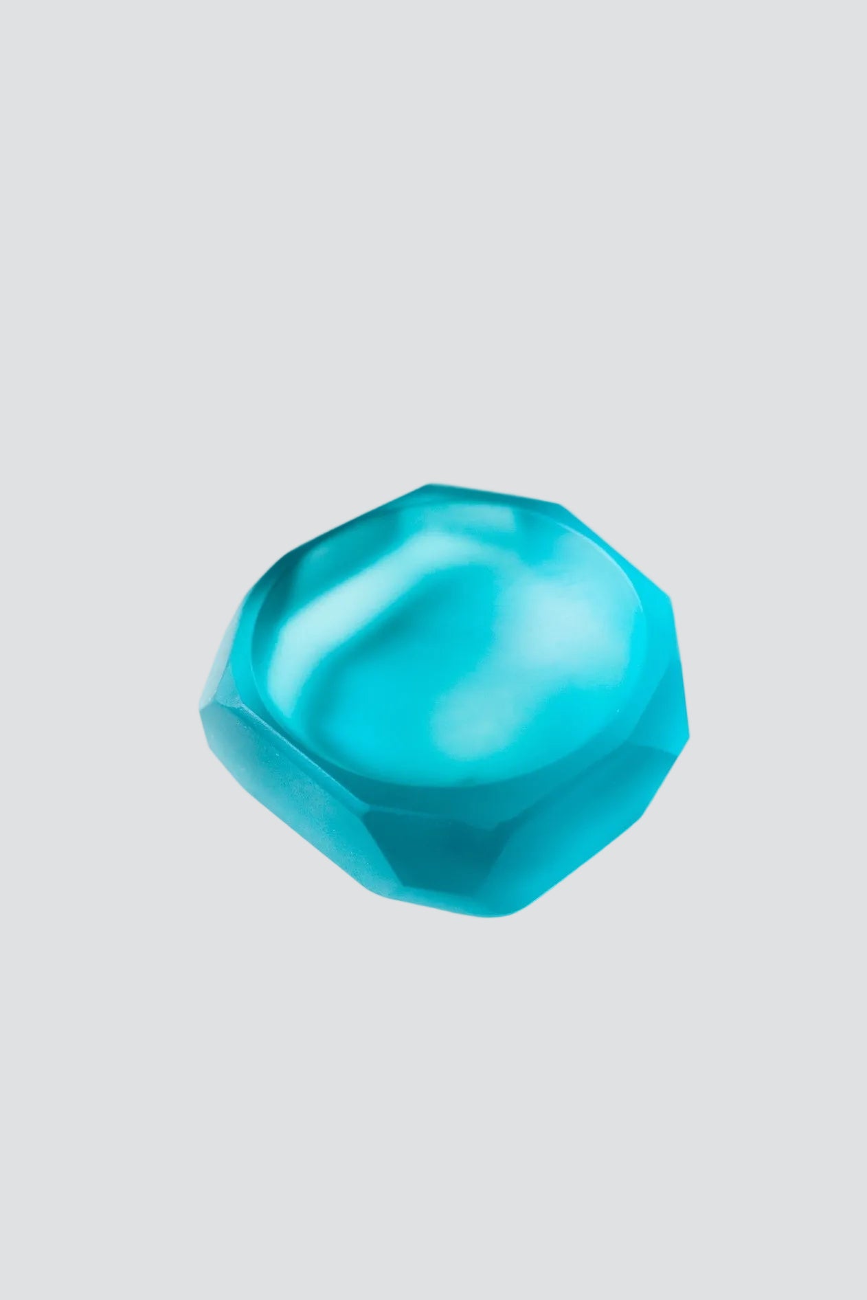 Aqua Glass Salt Cellar