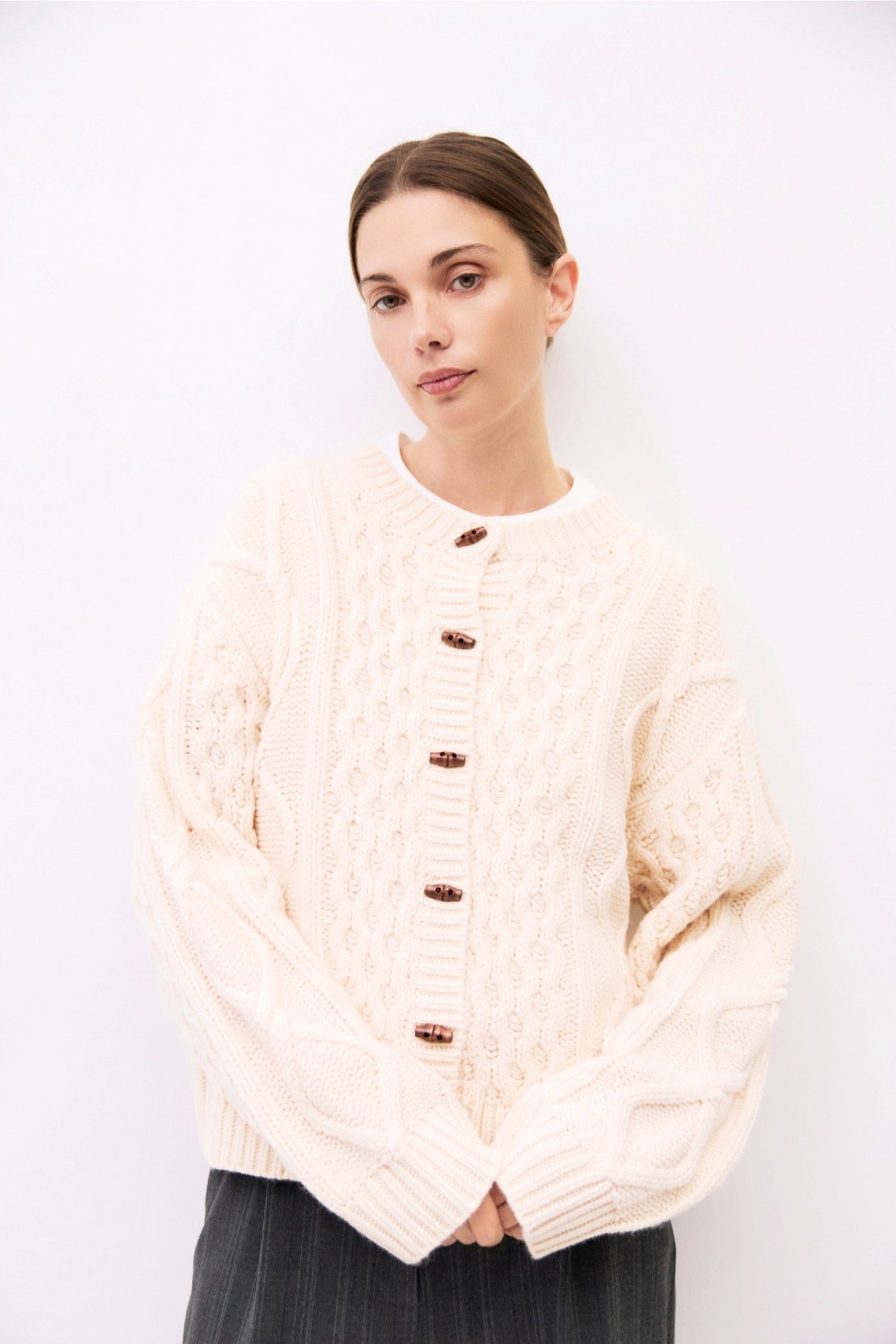 Cream Deena Cardigan