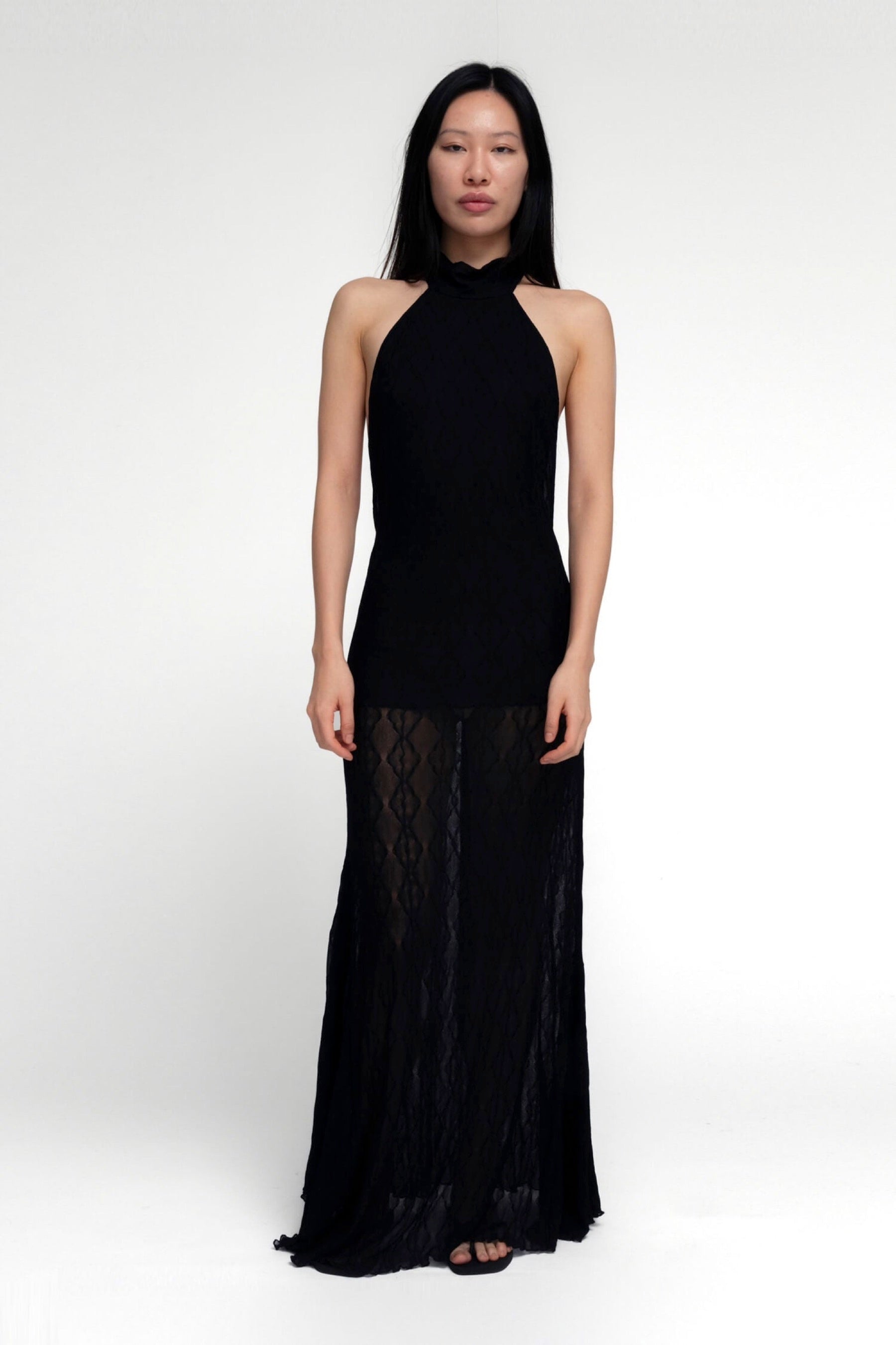 Black Flora Dress