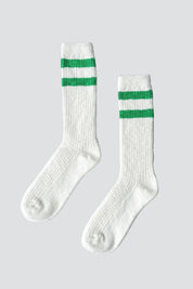 Green Varisty Cottage Socks