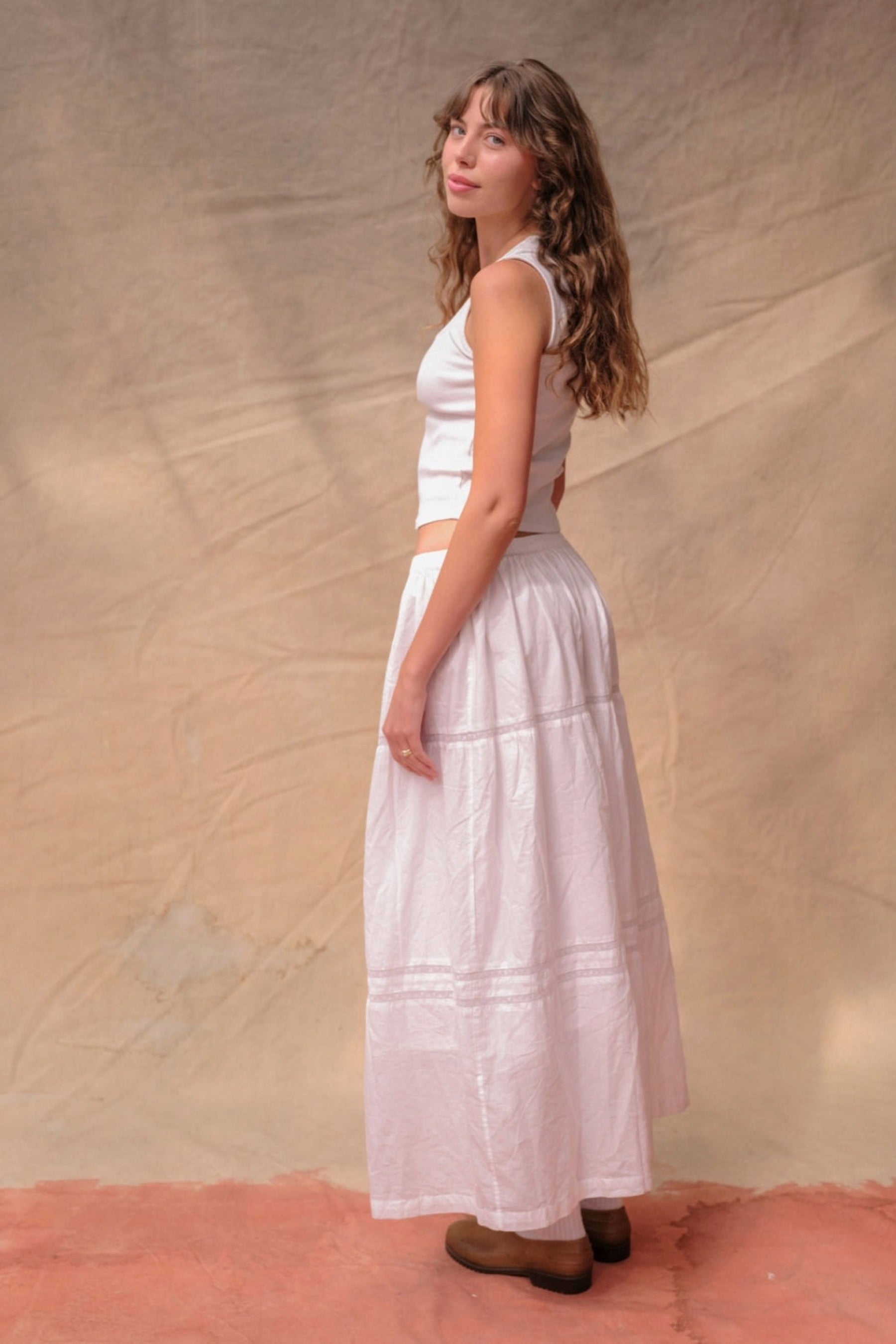 White Dahlia Skirt