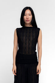 Black Flora Tank