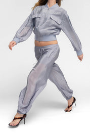 Lilac Cinch Waist Balloon Pant
