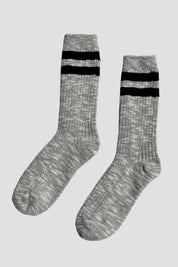 Grey Varisty Cottage Socks