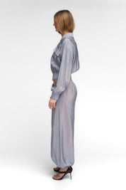 Lilac Cinch Waist Balloon Pant