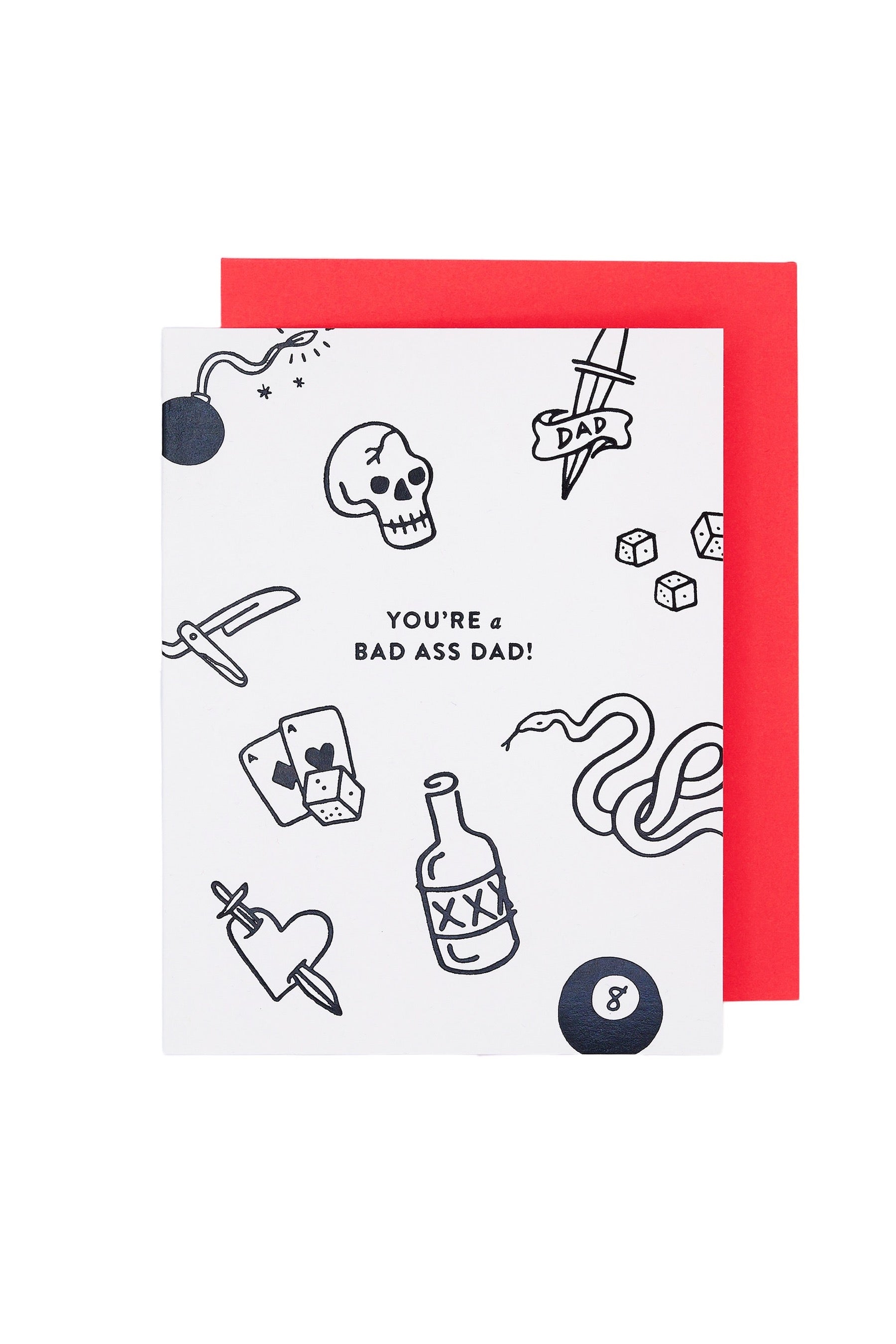 Bad Ass Dad Card