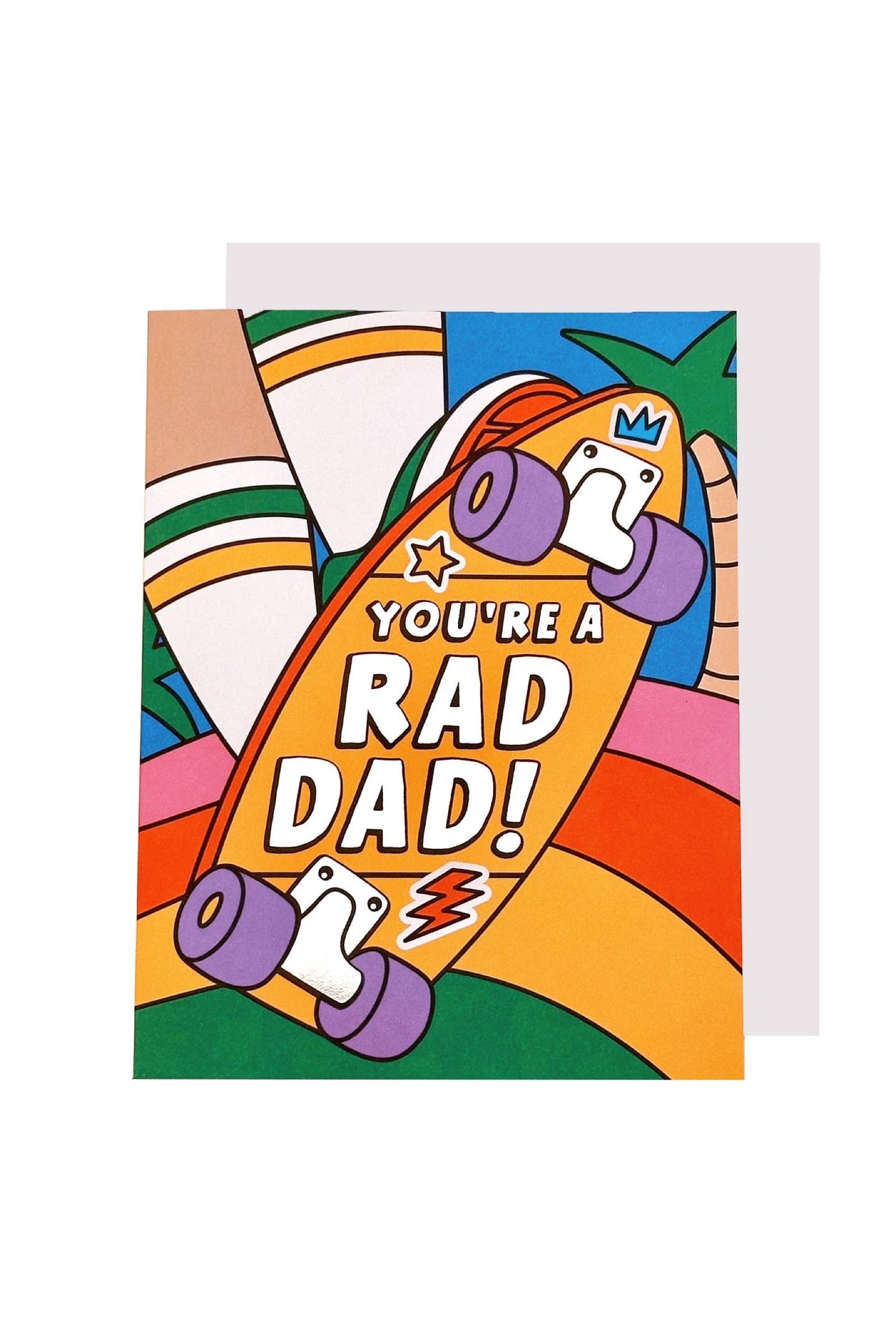 Rad Dad Skateboard Card