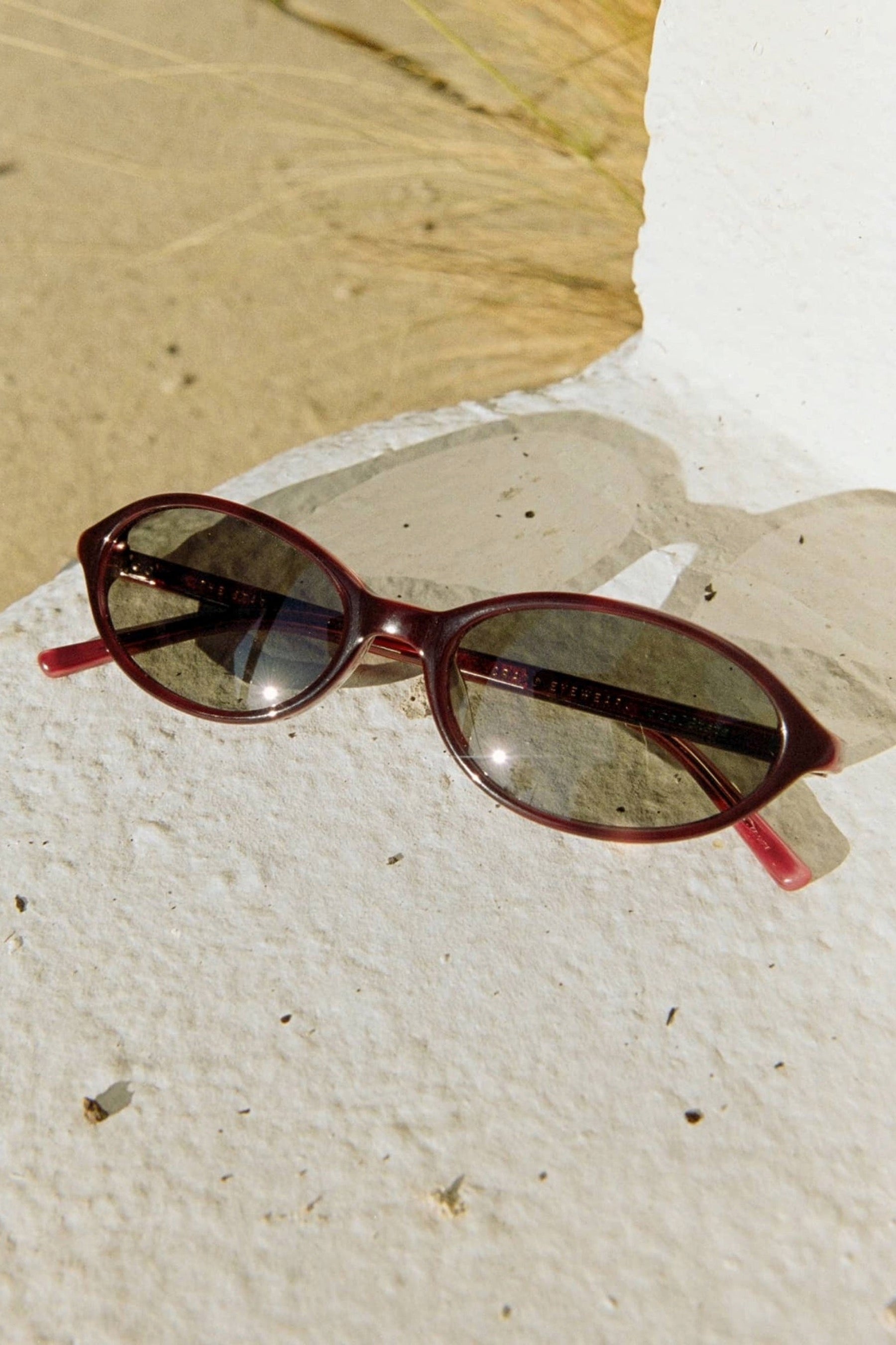 Oxblood Star Locket Sunglasses