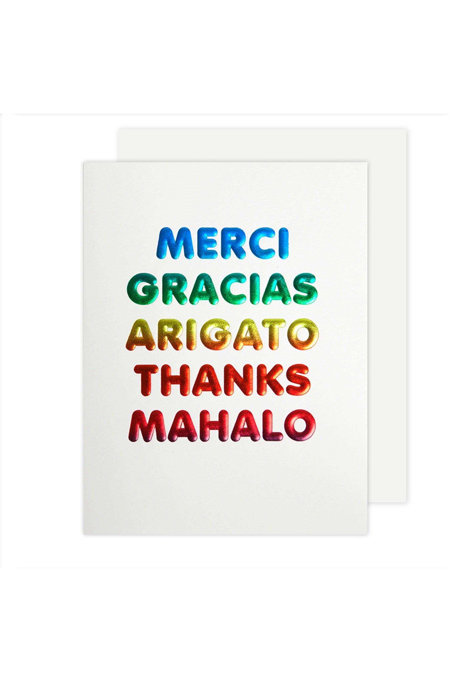 Thanks Languages Card
