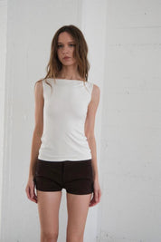 White Clark Tank