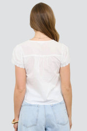 White Darcy Top