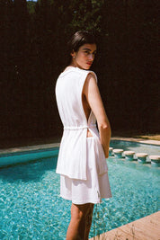 White Tessa Terry Tunic