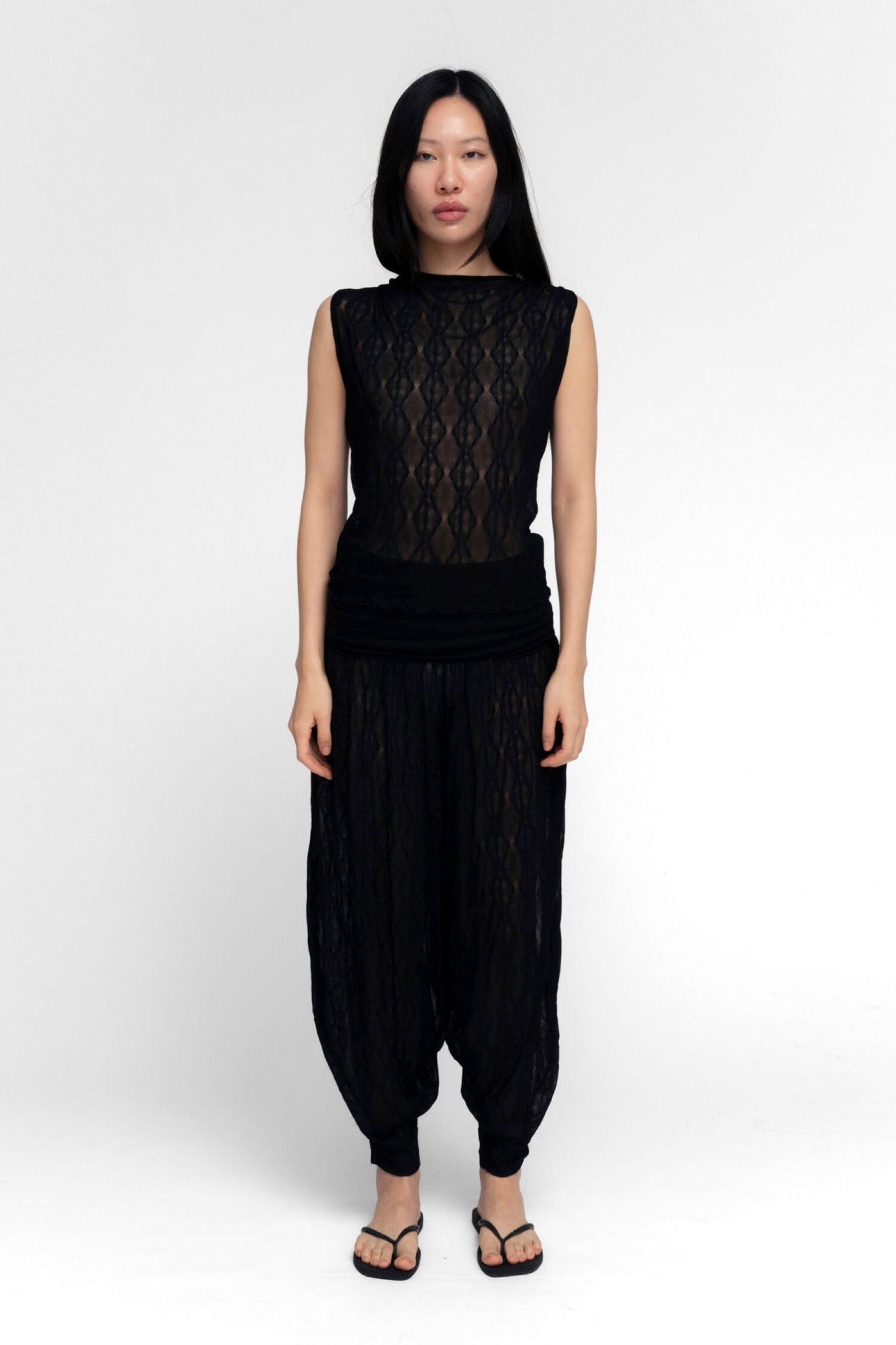 Black Flora Tank
